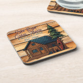 Dessous-de-verre Lake Days, Cabin Nights Personlized (Côté gauche)