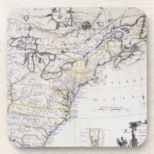 Dessous-de-verre L'AMÉRIQUE COLONIALE : CARTE, c1770