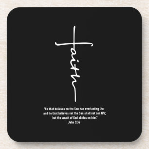 Dessous-de-verre L'Amour de Jésus  Croix de la foi Jésus-chrétie