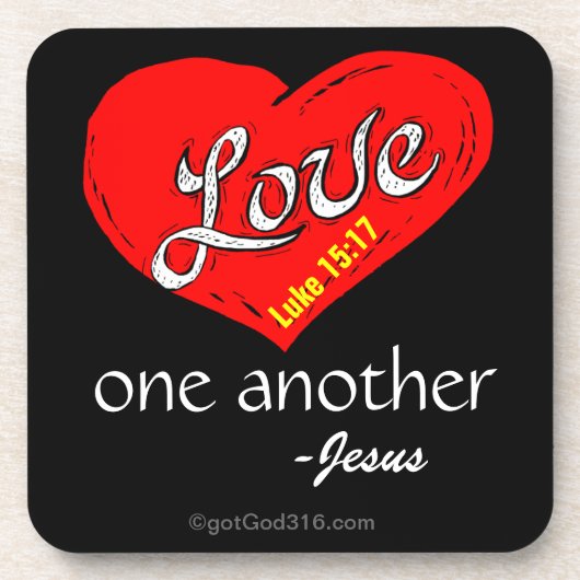 Dessous-de-verre L'amour entre nous gotGod316.com Jésus (Devant)