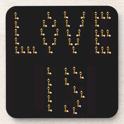 Dessous-de-verre L'amour est (Devant)