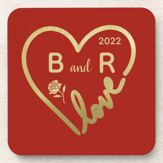 Dessous-de-verre L'amour est la réponse à la Saint Valentin (Devant)