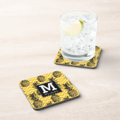 Dessous-de-verre L'ananas zigzague monogramme de | (Côté Droit)