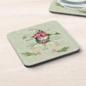 Dessous-de-verre L'anatomie de la grenouille (Côté gauche)