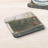 Dessous-de-verre Lançant la balise, le 8 août 1865, repérage (Côté gauche)