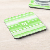 Dessous-de-verre Landes vertes de chaux monogrammes (Côté gauche)