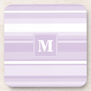Dessous-de-verre Landes violettes de chardon monogramme