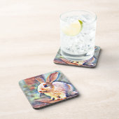 Dessous-de-verre lapin aquarell (Côté Droit)