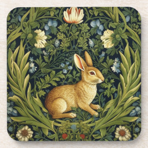 Dessous-de-verre Lapin Art nouveau dans le jardin