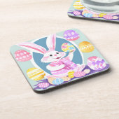 Dessous-de-verre lapin avec oeufs de pâques (Côté gauche)