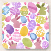 Dessous-de-verre lapin avec oeufs de pâques (Devant)