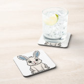 Dessous-de-verre Lapin Blanc (Côté Droit)
