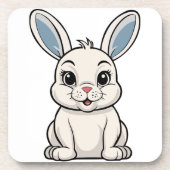 Dessous-de-verre Lapin Blanc (Devant)