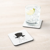 Dessous-de-verre Lapin Blanc (Côté Droit)