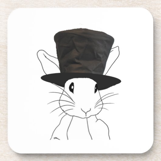 Dessous-de-verre Lapin Blanc (Devant)