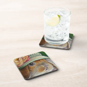 Dessous-de-verre Lapin de lapin Brown en Bonnet d'aquarelle de prin (Côté Droit)