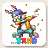 Dessous-de-verre Lapin de Pâques drôle de Bruh Dab (Devant)