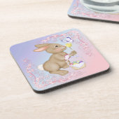 Dessous-de-verre Lapin et panier de Pâques (Côté gauche)
