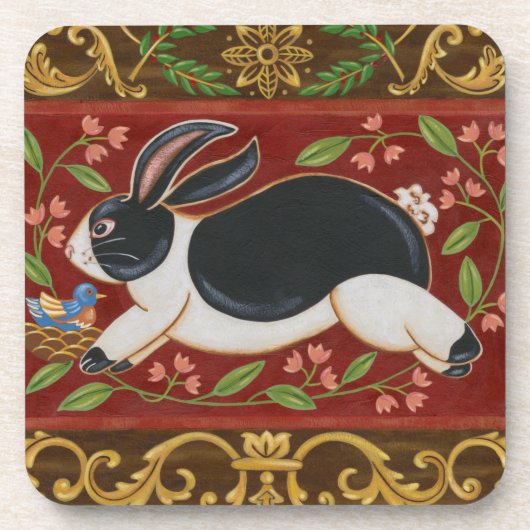 Dessous-de-verre Lapin Folk (Devant)