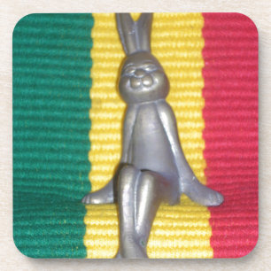 Dessous-de-verre Lapin - Lapin à Rasta Couleurs : Une touche de Sup
