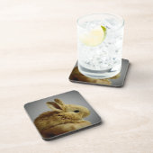 Dessous-de-verre Lapin lapin mignon bébé à la main (Côté Droit)