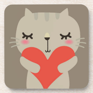 Dessous-de-verre Lapin mignon avec amour