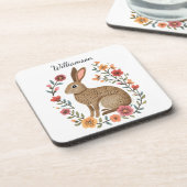 Dessous-de-verre Lapin Monogramme d'Art Populaire (Côté gauche)