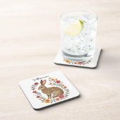 Dessous-de-verre Lapin Monogramme d'Art Populaire (Côté Droit)