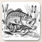 Dessous-de-verre Largemouth bass (Devant)