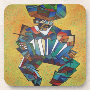 Dessous-de-verre L'art cubiste accordioniste