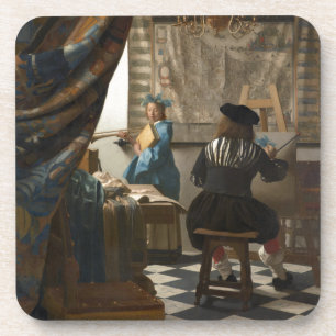 Dessous-de-verre L'art de la peinture par Johannes Vermeer