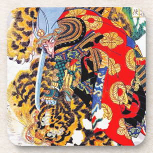 Dessous-de-verre L'art du tigre de combat du légendaire Samuraï a