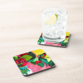 Dessous-de-verre L'art floral des Camellias rouges (Côté Droit)