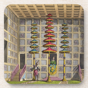 Dessous-de-verre L'assistance Hall, Cochin Chine, plaquent 88 de
