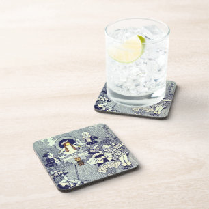 Dessous-de-verre L'Assistant Magique Vintage d'Oz, Dorothy Rencontr
