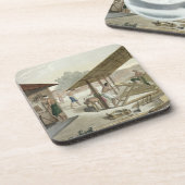 Dessous-de-verre L'atelier de menuiserie dans Kupang, Timor, (Côté gauche)