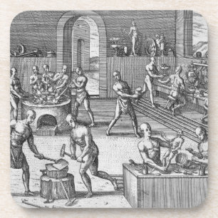 Dessous-de-verre L'atelier des orfèvres d'Atahualpa à Quito, f