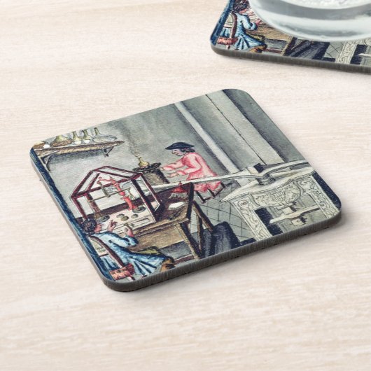 Dessous-de-verre L'atelier des orfèvres, d'un orfèvre b (Côté gauche)