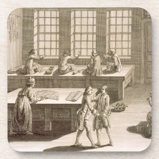 Dessous-de-verre L'atelier d'un tailleur, 'du Sc de DES (Devant)