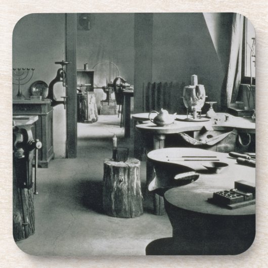 Dessous-de-verre L'atelier en métal, des ateliers du Bauh (Devant)