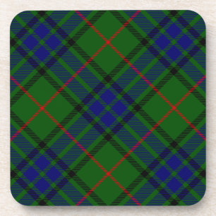 Dessous-de-verre Lauder tartan bleu vert plaid