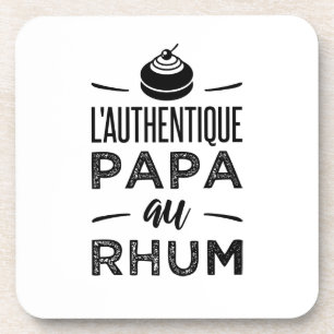 Dessous-de-verre L'authentique papa au rhum