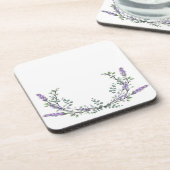 Dessous-de-verre Lavande et Eucalyptus (Côté gauche)