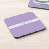 Dessous-de-verre Lavande Lumière Personnalisable Purple (Côté gauche)