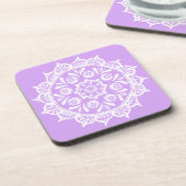 Dessous-de-verre Lavender Mandala (Côté gauche)