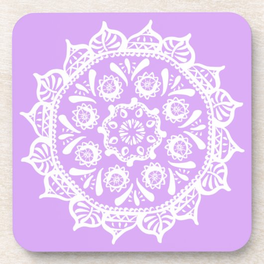 Dessous-de-verre Lavender Mandala (Devant)