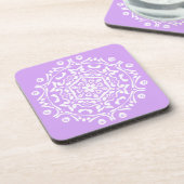 Dessous-de-verre Lavender Mandala (Côté gauche)