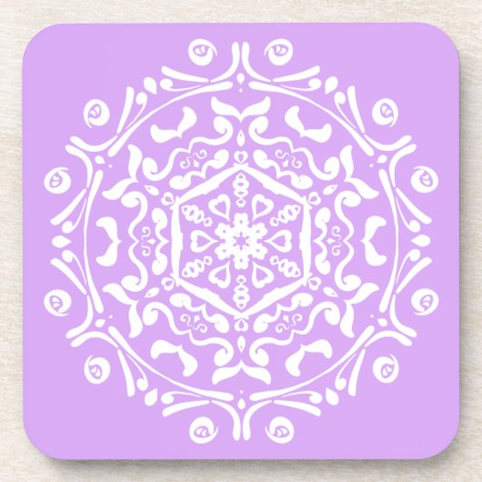 Dessous-de-verre Lavender Mandala (Devant)