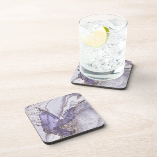 Dessous-de-verre Lavender Marble Splash (Côté Droit)