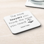 Dessous-de-verre Lawyer humour (Côté gauche)